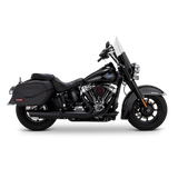 Vance & Hines 2025+ HD Softail Twin Slash 4in Round Black Slip-On Exhaust