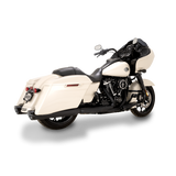 Vance & Hines HD M8 Touring Razorback 450 Slip-on Exhaust - Wrinkle Black